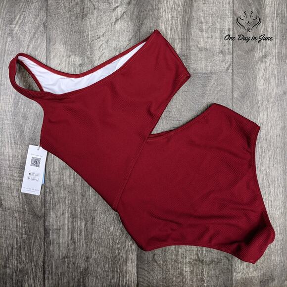Cupshe One Shoulder Cut Out One Piece Swimsuit Size M - Picture 4 of 4